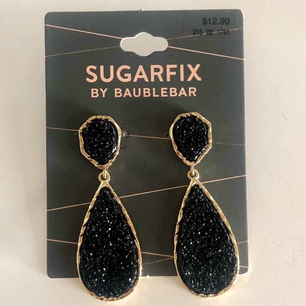 SugarFix by BaubleBar Drop Earrings Black